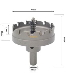3Keego 65 mm Elmas Uçlu Paslanmaz İçin Panç HF50