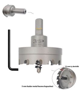 3Keego 65 mm Elmas Uçlu Paslanmaz İçin Panç HF50
