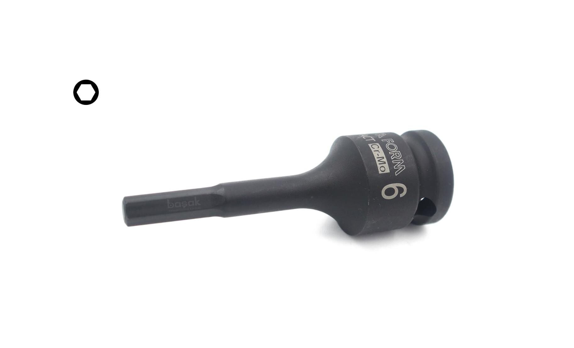 Ceta Form 6 mm 1/2” Havalı Allen (Alyan) Uçlu Lokma C68-H06