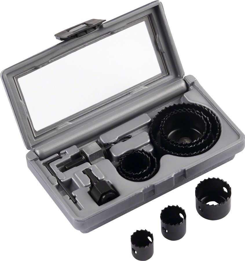 22 - 68 mm Ahşap Delik Açma, Panç Seti 8 Parça Çantalı BOSCH 2607019450