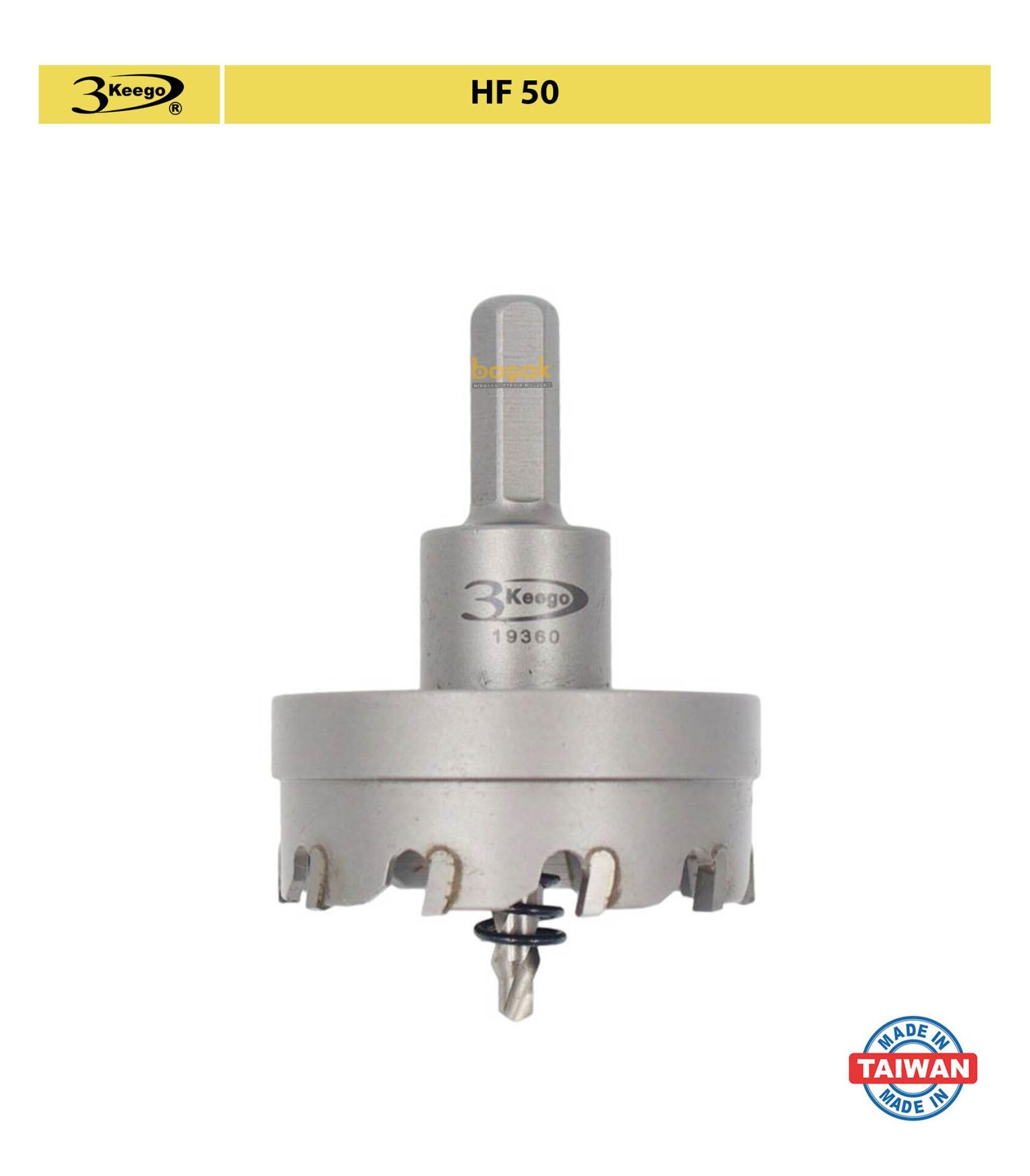 3Keego 55 mm Elmas Uçlu Paslanmaz İçin Panç HF50