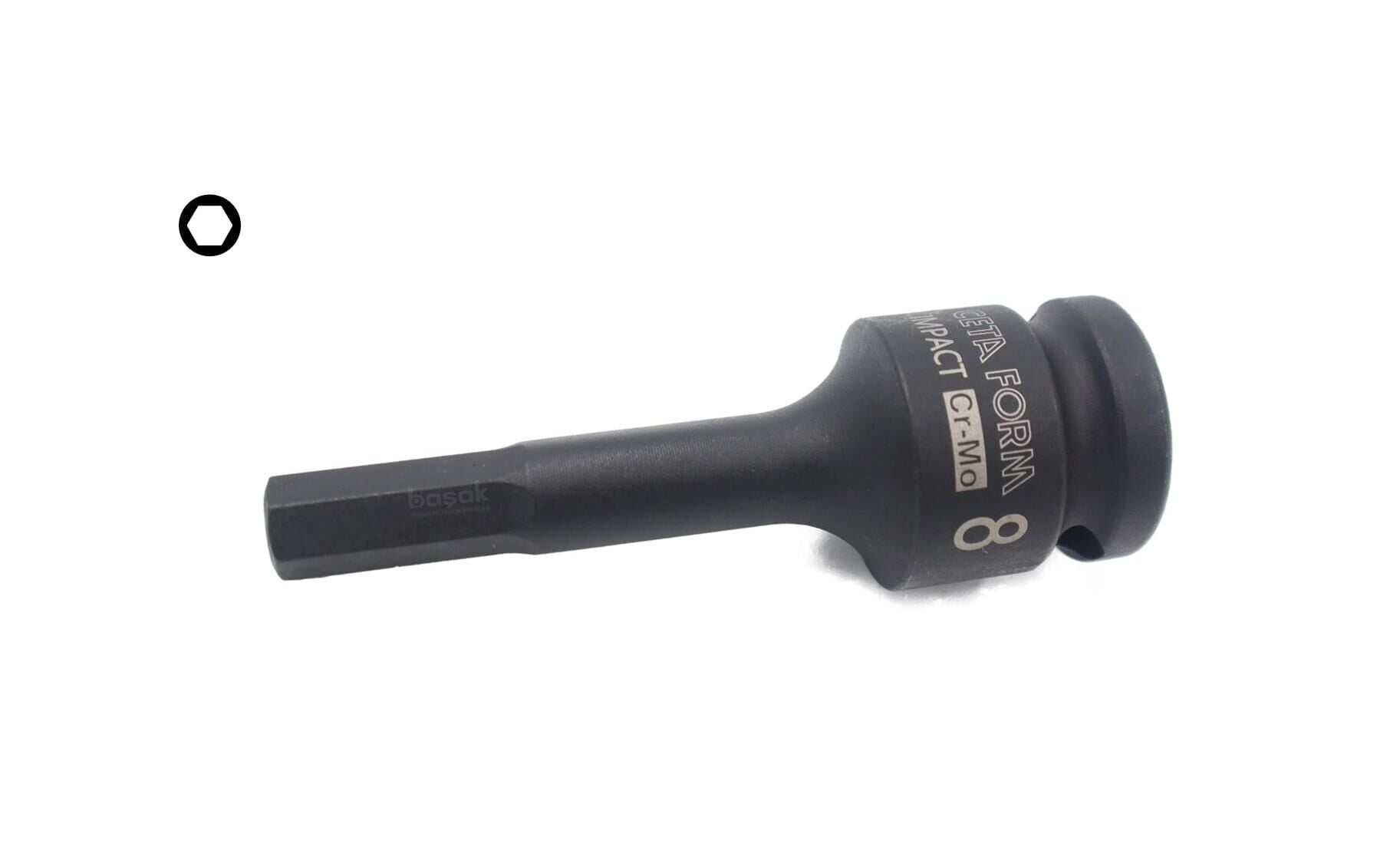 Ceta Form 8 mm 1/2” Havalı Allen (Alyan) Uçlu Lokma C68-H08