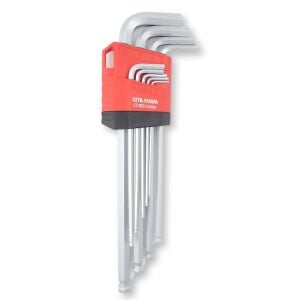 Ceta Form 1,5 - 10 mm Topbaşlı Uzun Allen Takımı 9 Parça LT/900