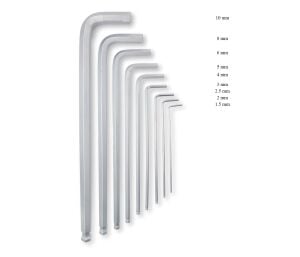 Ceta Form 1,5 - 10 mm Topbaşlı Uzun Allen Takımı 9 Parça LT/900