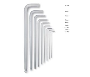 Ceta Form 1,5 - 10 mm Topbaşlı Uzun Allen Takımı 9 Parça LT/900