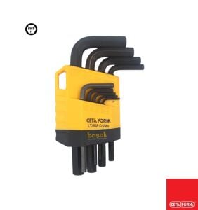 Ceta Form 1/16″–3/8″ 9 Parça Kısa İnç Alyan Takımı LT/9AF