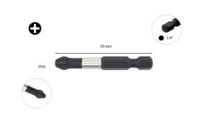 Ceta Form PH3 x 50 mm Darbeli Yıldız Bits Uç CB/493TM