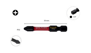 Ceta Form PH2 x 50 mm Darbeli Yıldız Bits Uç CB/492TM