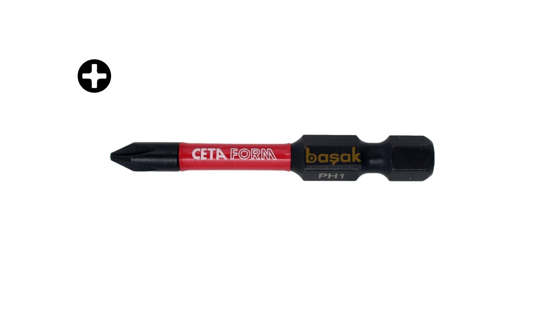 Ceta Form PH1 x 50 mm Darbeli Yıldız Bits Uç CB/491TM