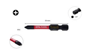 Ceta Form PH1 x 50 mm Darbeli Yıldız Bits Uç CB/491TM