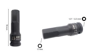 Ceta Form 17 mm 1/2” Havalı Allen (Alyan) Uçlu Lokma C68-H17