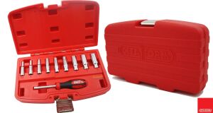 Ceta Form 10 Parça 1/4” 6 Köşe Derin Lokma Takımı C04-10PH0