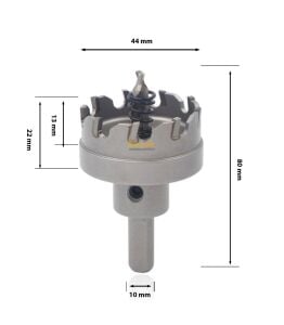 3Keego 44 mm Elmas Uçlu Paslanmaz İçin Panç HF50