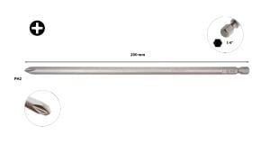 Ceta Form Ph2 x 200 mm Ekstra Uzun Yıldız Uçlu Bits CB/2022