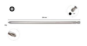 Ceta Form Ph2 x 200 mm Ekstra Uzun Yıldız Uçlu Bits CB/2022