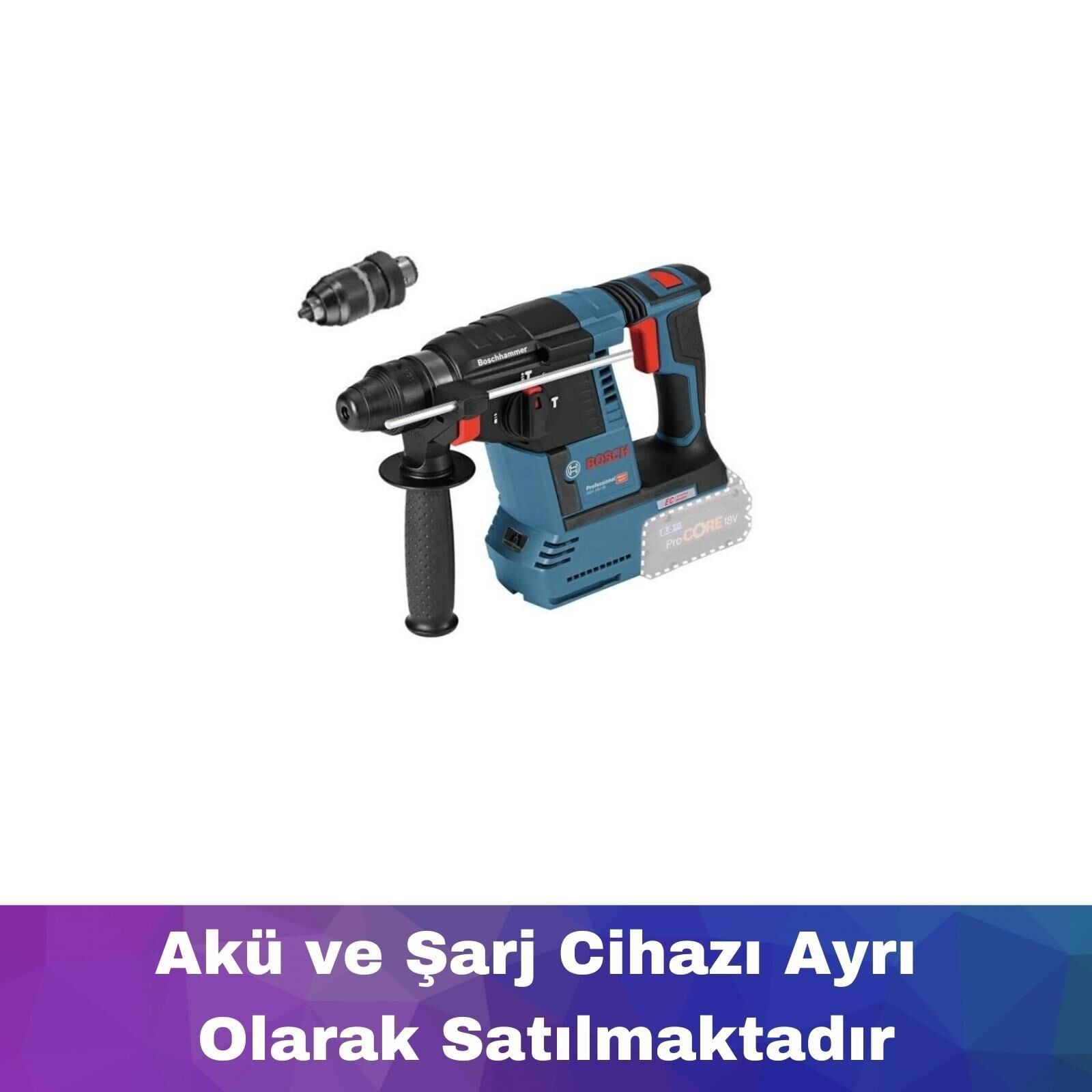 Bosch GBH 18V-26 F Akülü Kırıcı-Delici (Akü ve Şarj Yoktur) 0611910000