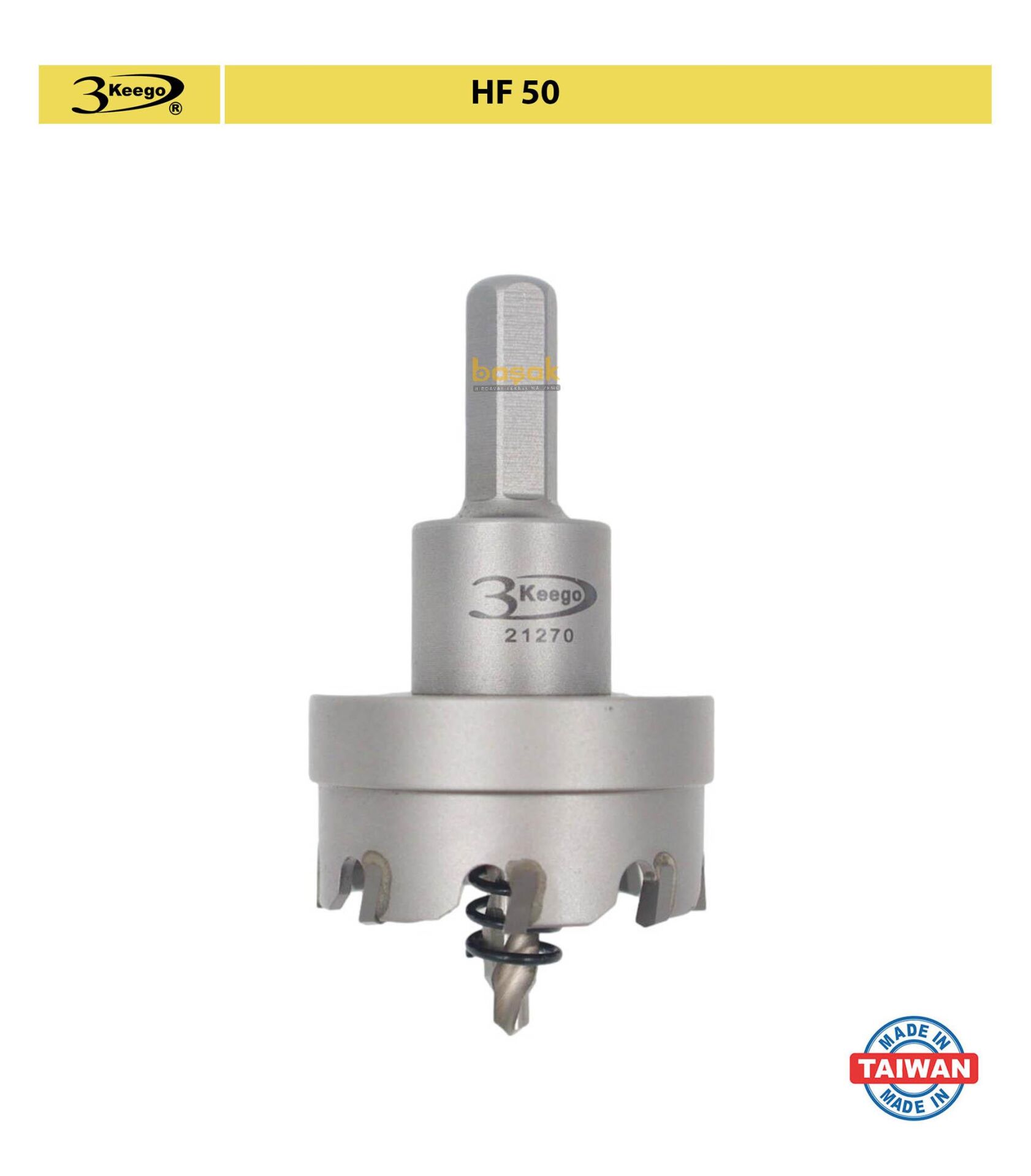 3Keego 41 mm Elmas Uçlu Paslanmaz İçin Panç HF50