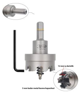 3Keego 41 mm Elmas Uçlu Paslanmaz İçin Panç HF50