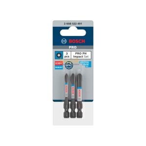 Bosch ImpactC Yıldız Bits Ucu PH1/2/3 50mm 3'lü 2608522491