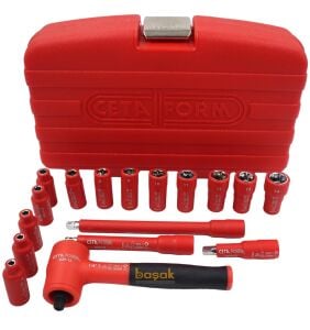 Ceta Form 1000V 1/4 İzoleli Lokma Takımı 17 Parça GC00-17PH2