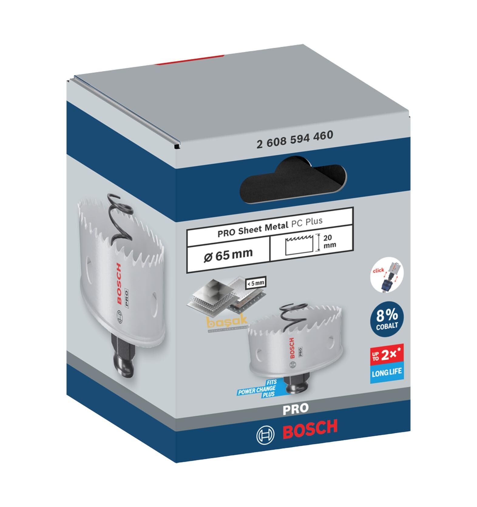 Bosch Pro 65 mm Yaylı İnox ve Çelik Kesim Panç 2608594460 | Bosch