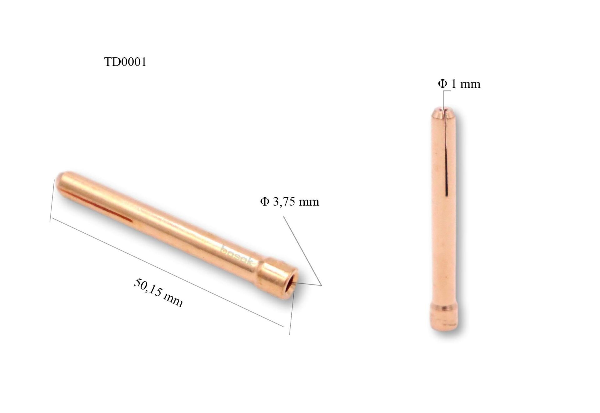 TD0001/10 1,0 mm Collet-Pens TIG 17-18-26 10N22 Trafimet