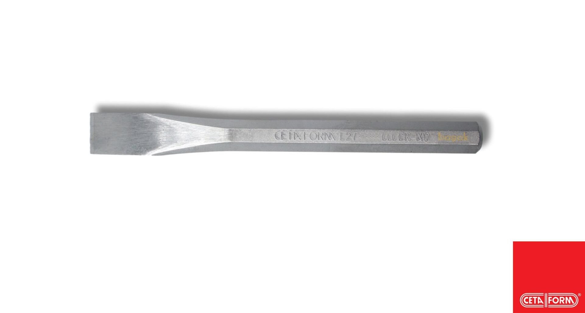 Ceta Form 125 mm Düz Keski (Tesviyeci Tipi) L27-125