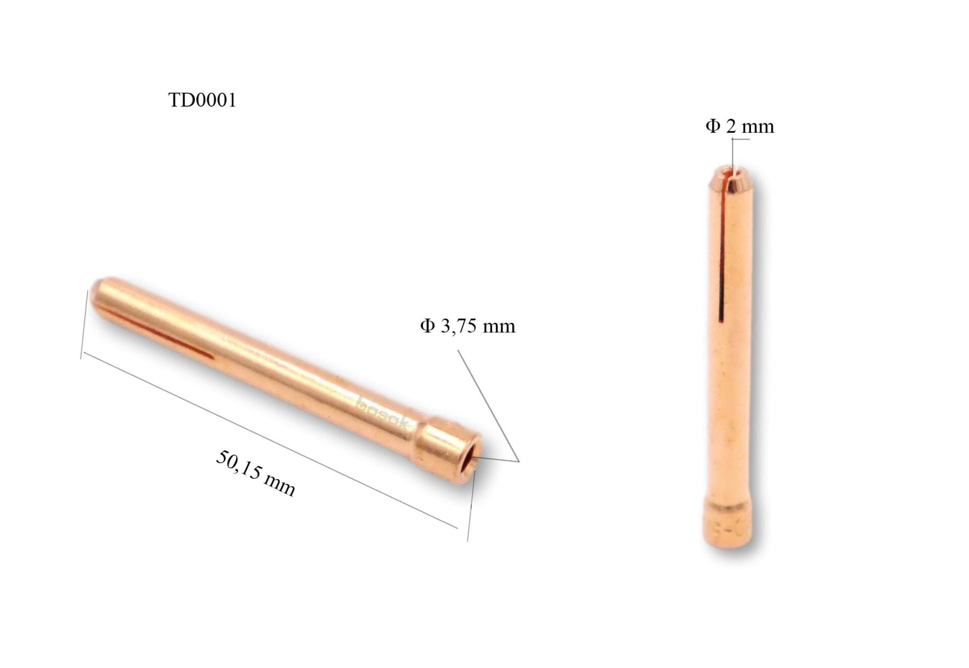TD0001/20 2,0 mm Collet-Pens Tig 17-18-26 Trafimet