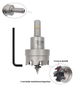 3Keego 35 mm Elmas Uçlu Paslanmaz İçin Panç HF50