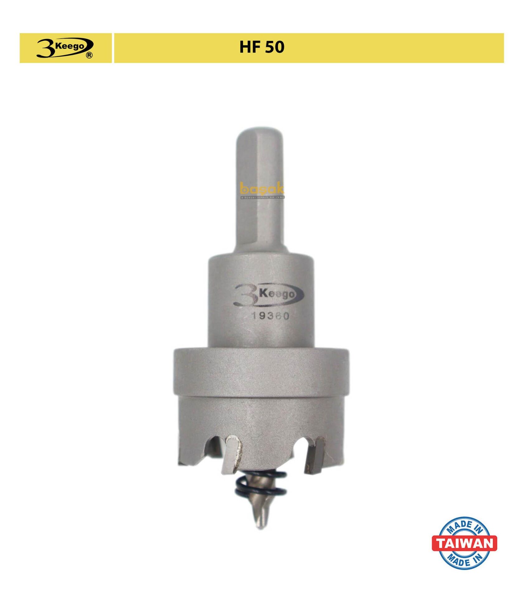 3Keego 33 mm Elmas Uçlu Paslanmaz İçin Panç HF50