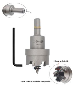 3Keego 33 mm Elmas Uçlu Paslanmaz İçin Panç HF50