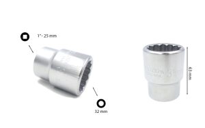 Ceta Form 32 mm 1” 12 Köşe Yıldız Lokma Anahtar C42-B32