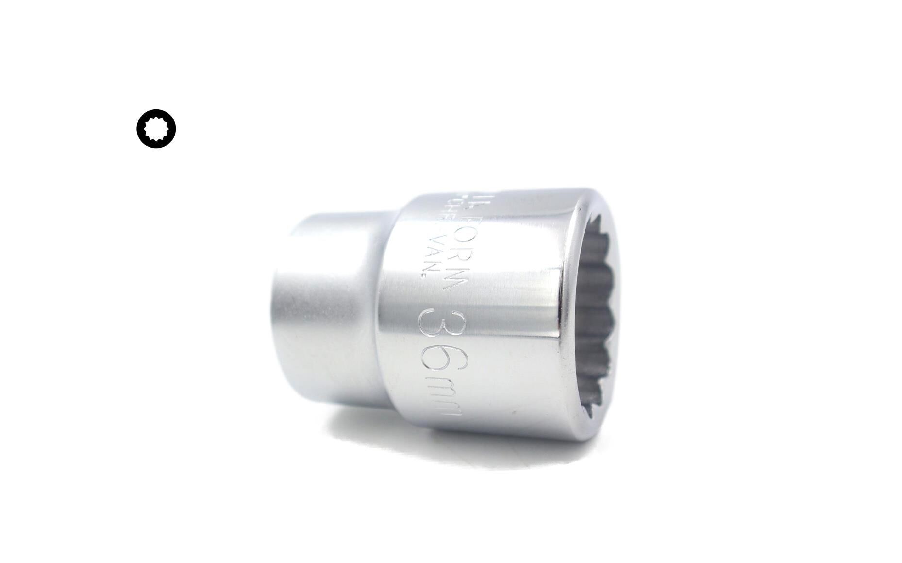 Ceta Form 36 mm 1” 12 Köşe Yıldız Lokma Anahtar C42-B36