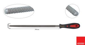 Ceta Form 300 mm 12'' Saplı Yuvarlak Törpü Kalın Diş J70-112H