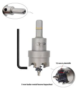 3Keego 28 mm Elmas Uçlu Paslanmaz İçin Panç HF50