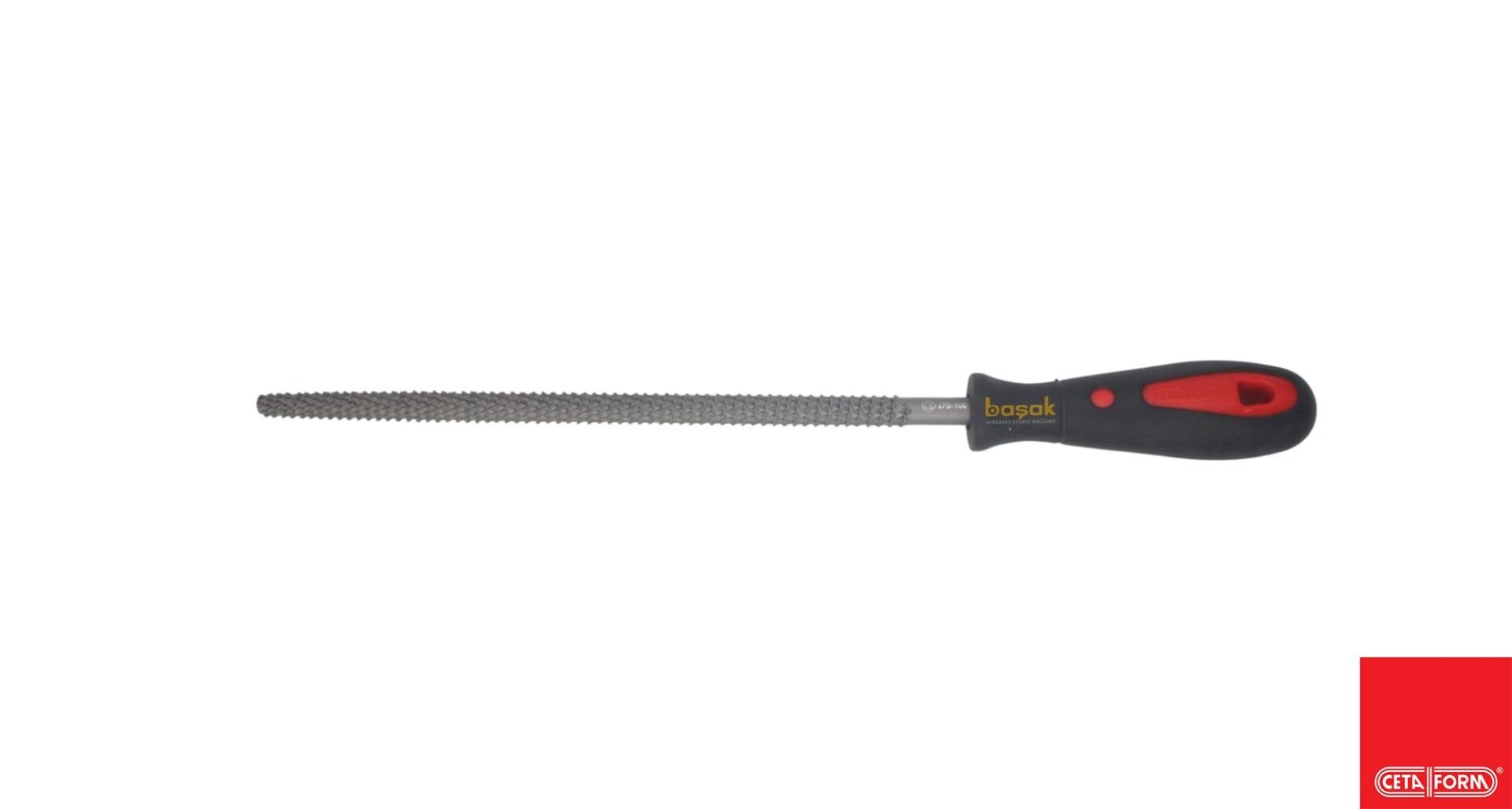 Ceta Form 200 mm 8'' Saplı Yuvarlak Törpü Kalın Diş J70-108H