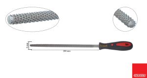 Ceta Form 200 mm 8'' Saplı Yuvarlak Törpü Kalın Diş J70-108H