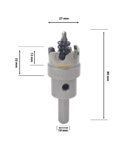 3Keego 27 mm Elmas Uçlu Paslanmaz İçin Panç HF50
