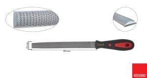 Ceta Form 200 mm 20'' Saplı Yarım Yuvarlak Törpü Kalın Diş J68-108H