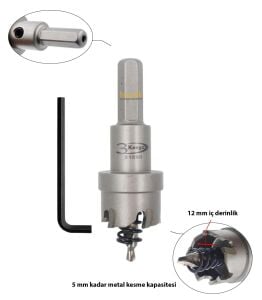 3Keego 24 mm Elmas Uçlu Paslanmaz İçin Panç HF50