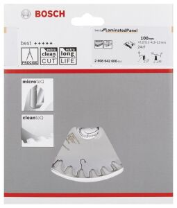 Bosch Best Laminant 100*22 mm 24 Diş Daire Testere Bıçağı 2608642606