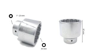 Ceta Form 65 mm 1” 12 Köşe Yıldız Lokma Anahtar C42-B65