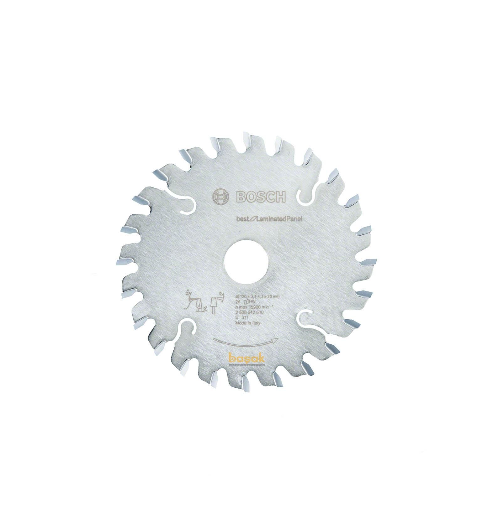 Bosch Best Laminant 120*20 mm 24 Diş Daire Testere Bıçağı 2608642610
