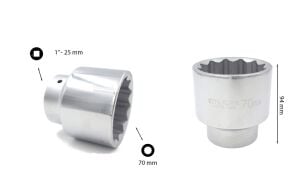 Ceta Form 70 mm 1” 12 Köşe Yıldız Lokma Anahtar C42-B70