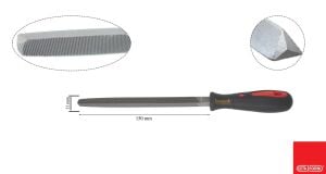 Ceta Form 150 mm 11'' Saplı Üçgen Eğe Orta Diş J59-106H
