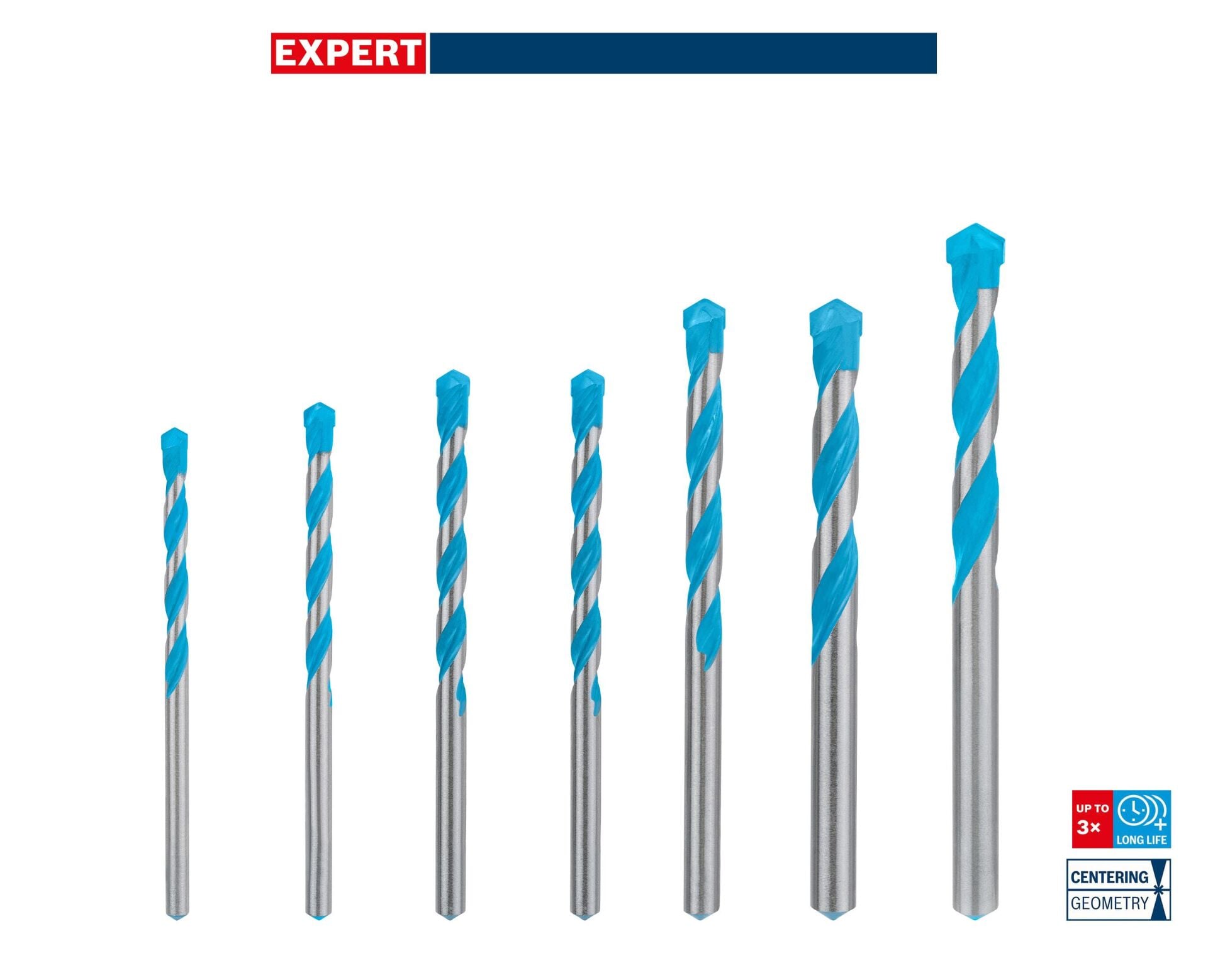 Bosch Expert CYL-9 7'li Çok Amaçlı Matkap Ucu Seti 4-12 mm 2608900647