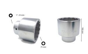Ceta Form 75 mm 1” 12 Köşe Yıldız Lokma Anahtar C42-B75