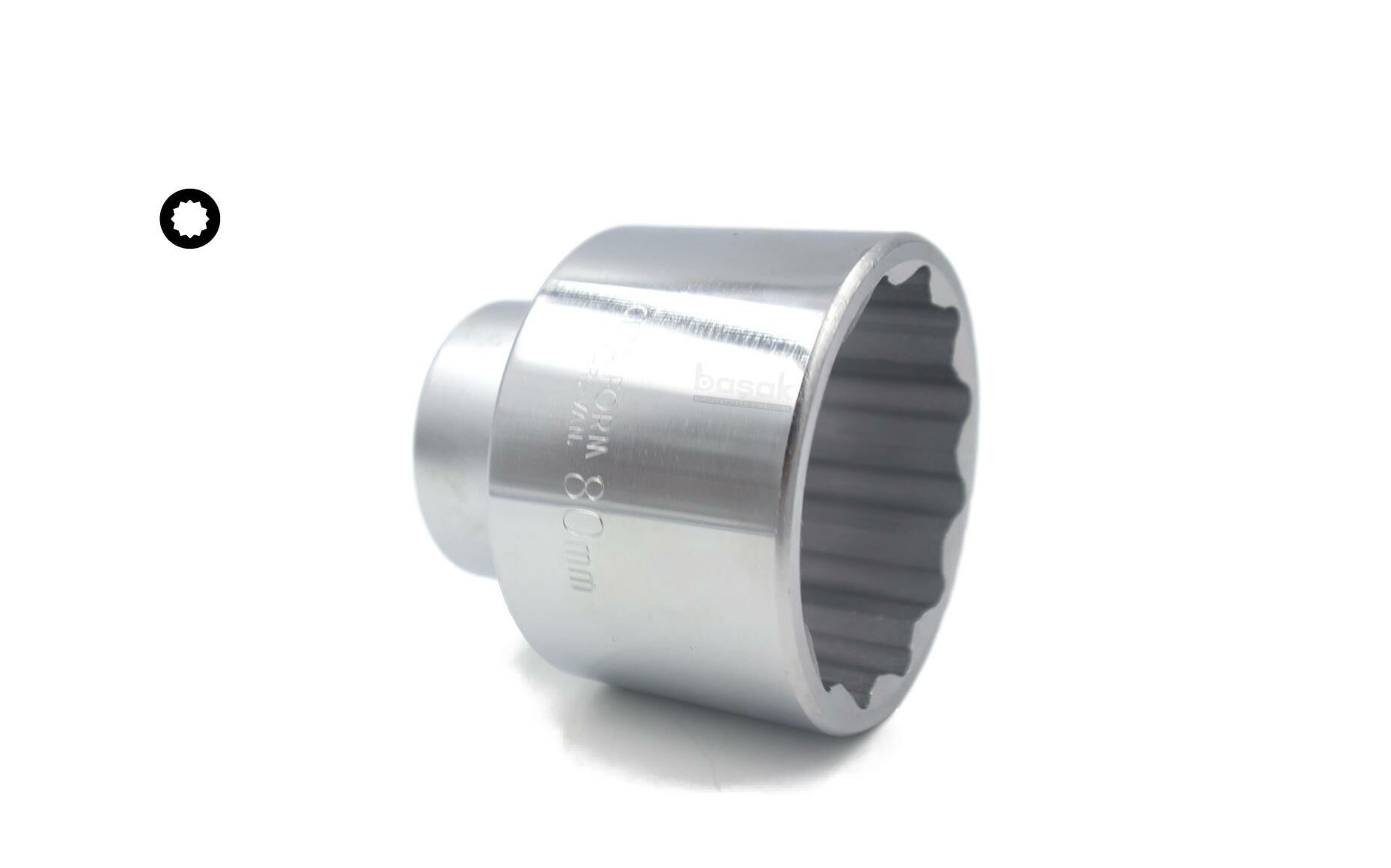 Ceta Form 80 mm 1” 12 Köşe Yıldız Lokma Anahtar C42-B80