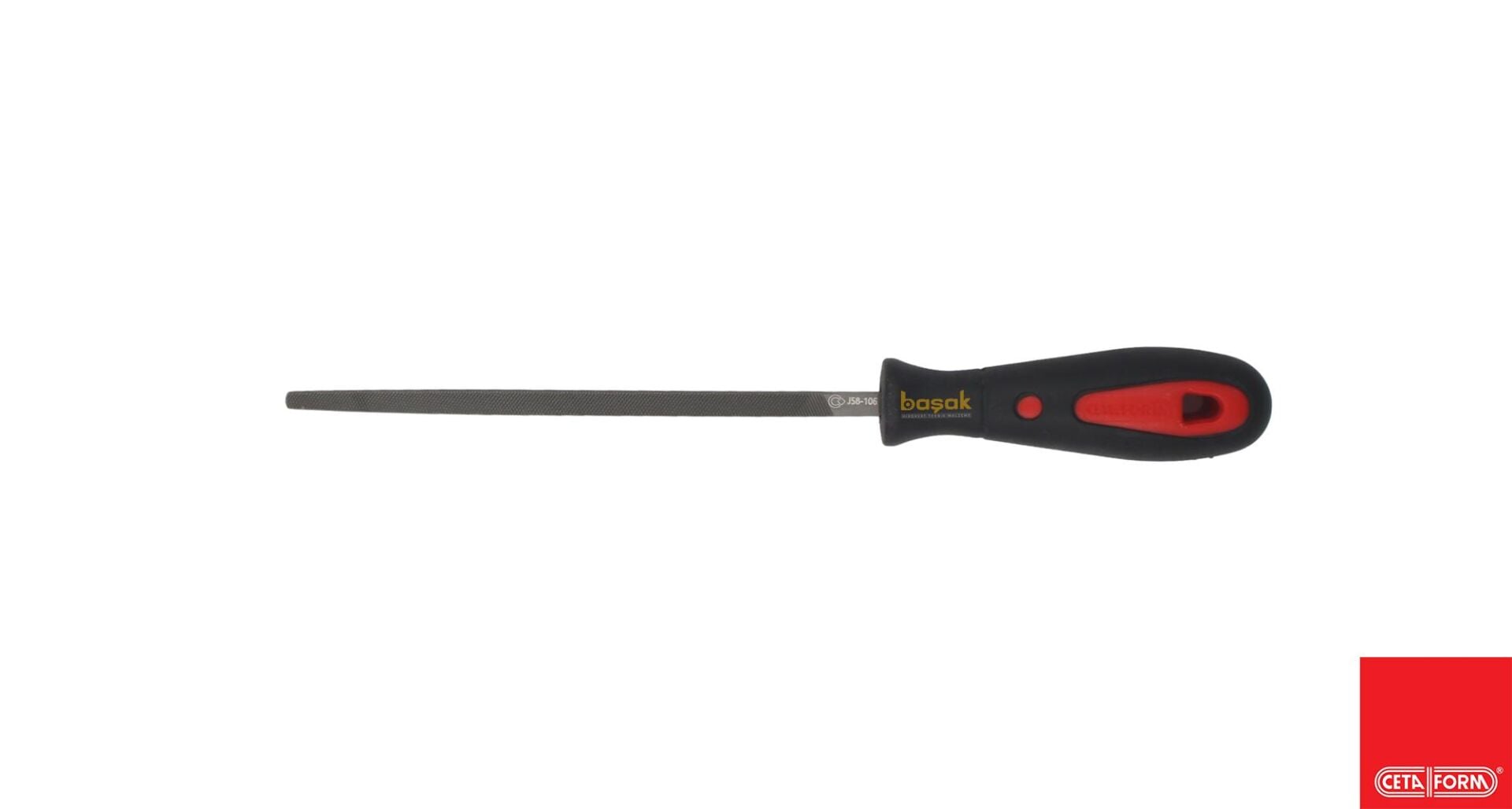 Ceta Form 150 mm 6'' Saplı Kare Eğe Kalın Diş J58-106H