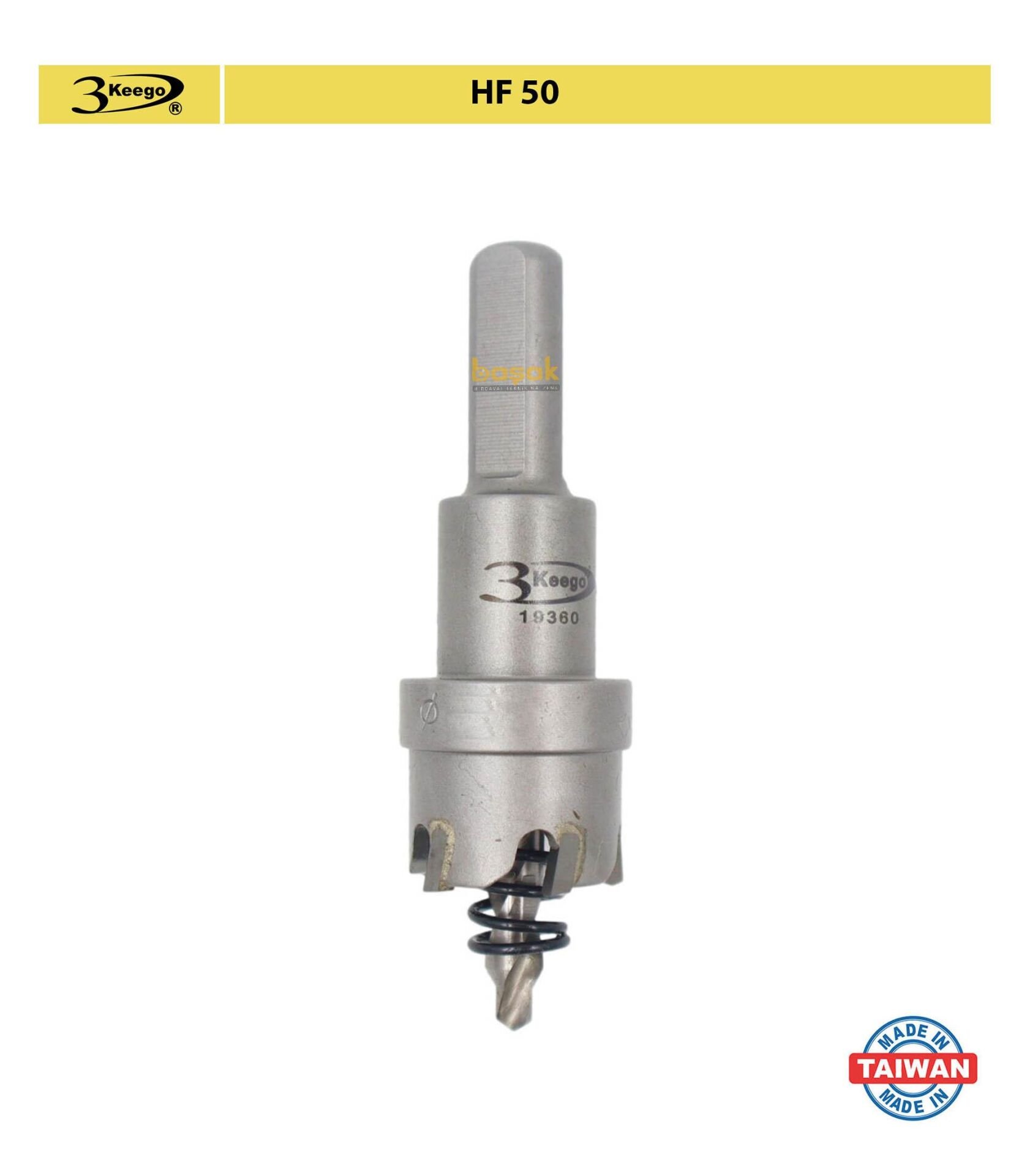 3Keego 19 mm Elmas Uçlu Paslanmaz İçin Panç HF50